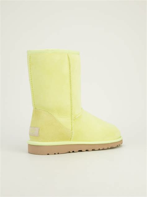 Ugg Classic Short Boot In Yellow And Orange Yellow Lyst