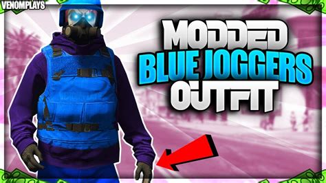 Gta 5 Blue Joggers Tryhardrng Modded Outfit Using Clothing Glitches 1