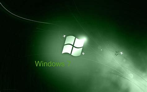 Green Windows 7 Windows Green 7 Technology System Hd Wallpaper