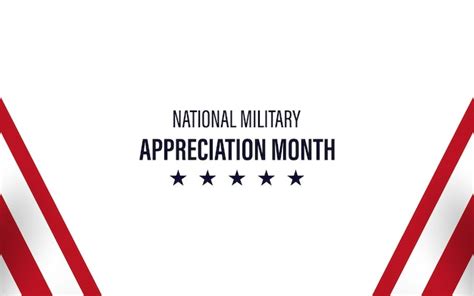 Premium Vector May Is National Military Appreciation Month Vector