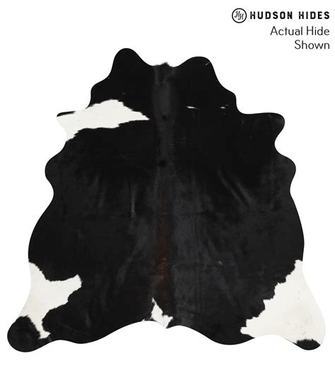 Black And White Large Brazilian Cowhide Rug 55h X 58w 39866 By Hu