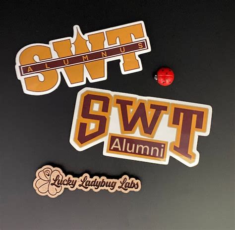 Southwest Texas State University Alumni Sticker Pack Swt Etsy Uk