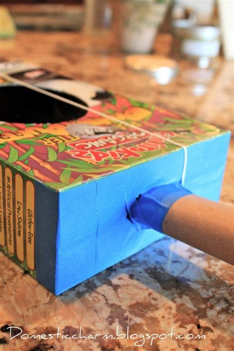 Here is a cereal box craft which is so easy that even small children can do it. Making a Cereal Box Guitar | ThriftyFun