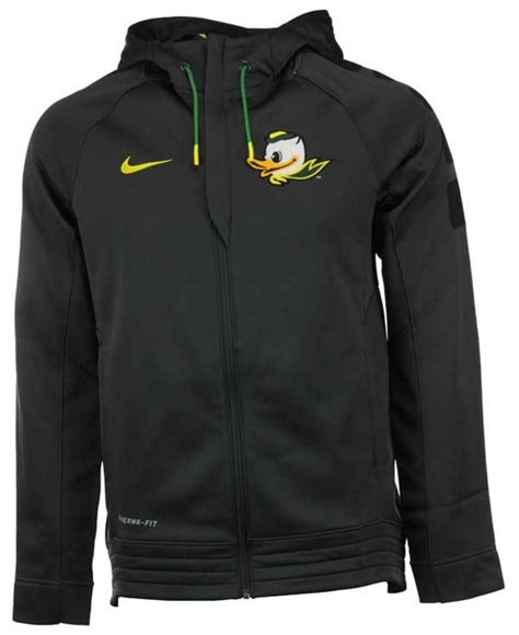 Lyst Nike Mens Oregon Ducks Elite Stripe Full Zip Hoodie In Gray For Men