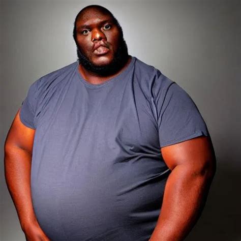 Big Black Man With A Big Stomach Openart