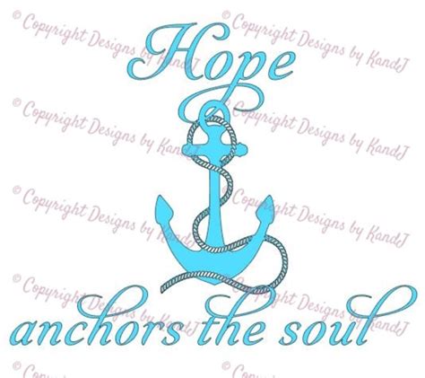 Hope Anchors The Soul Svg Anchor Svg Hope Svg Digital Cut File Etsy