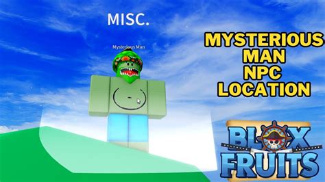 Where Is The Mysterious Man In Blox Fruits Mysterious Man Npc