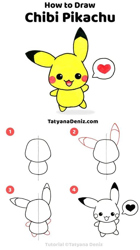 How To Draw 3d Pikachu Step By Step Vazquez Mourrought