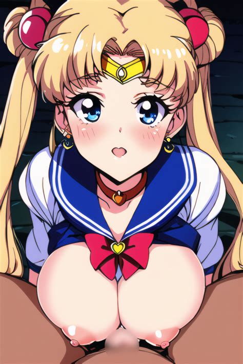 Rule 34 Ai Generated Bishoujo Senshi Sailor Moon Blonde Hair Blue Eyes Sailor Moon Usagi