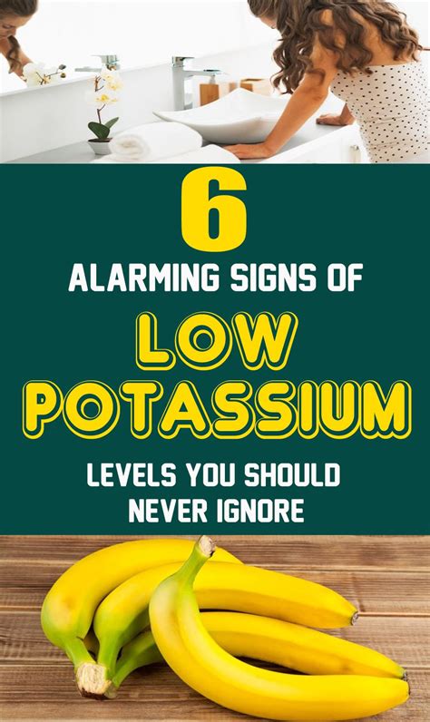 6 alarming signs of low potassium levels you should never ignore diet and nutrition health