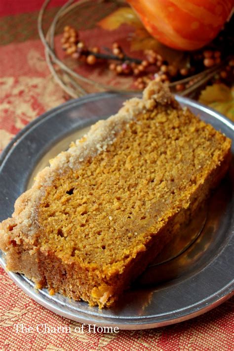 The Charm Of Home Streusel Topped Pumpkin Bread