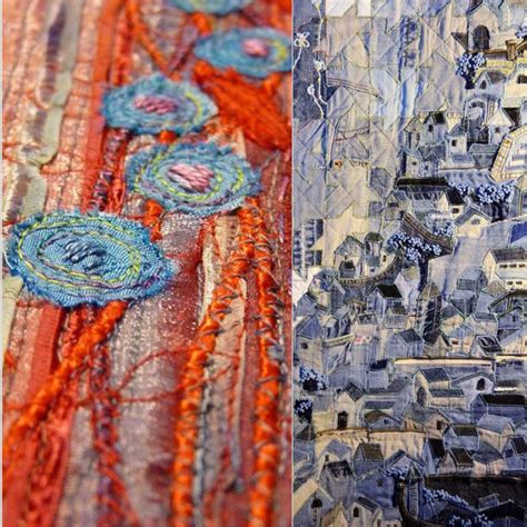 Pin By Charm Fab Art Fabric Craft Sup On ⚫ Textile Art Fabric Art