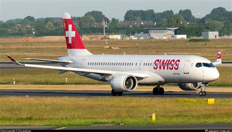 Hb Jct Swiss Airbus A220 300 Bd 500 1a11 Photo By Chris De Breun Id