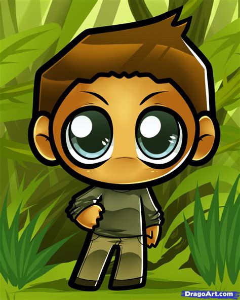 How To Draw Chibi Gale Hawthorne Hunger Games Step By