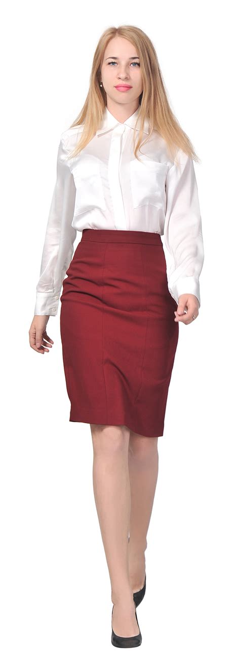 Marycrafts Womens Lined Pencil Skirt Work Business Office Knee Length