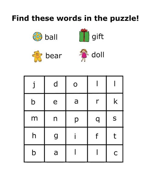 They can be used as vocabulary games or vocabulary activities, and are considered educational games or educational activities. Simple Word Search for Preschool | Kiddo Shelter | Word ...