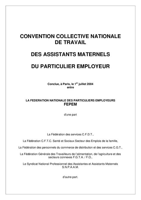 Convention Collective Des Assistants Maternels By Angius Vanessa Issuu