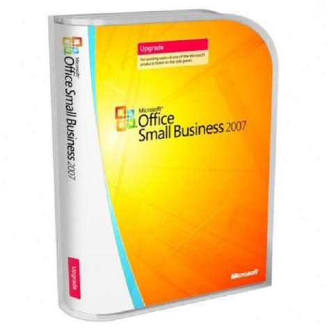 Microsoft Office Small Business 2007 Box Pack Version Upgrade Micr