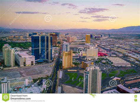 Aerial View Of Las Vegas Strip In Nevada Editorial Image Image Of