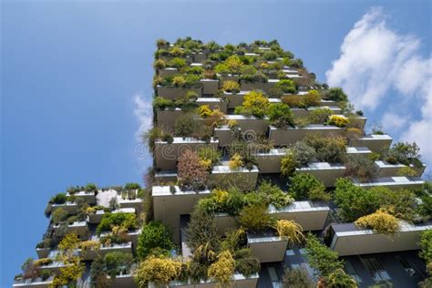 Vertical Forest Building In Milan Italy Editorial Photo Image Of