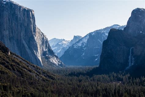 Free Stock Photo Of Massive Mountains Near Forest In Yosemite Park
