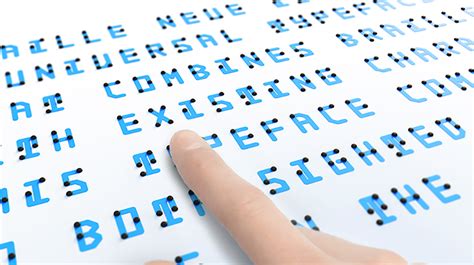 Touchable Typeface Ingenious Fonts Combine Visual And Braille Characters