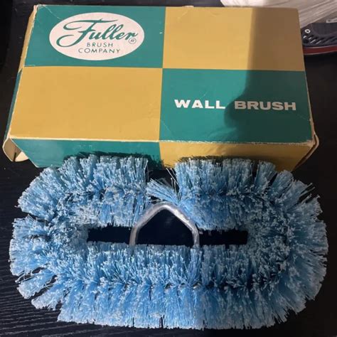Vintage Fuller Brush Company Wall Brush 327 Duster Blue In Original Box 1400 Picclick
