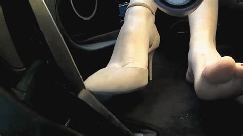 Driving The Cooper S In Jimmy Choo Heels Pedal View Hidden Camera