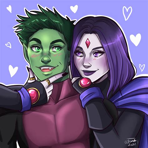 Artstation Raven And Beast Boy