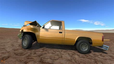 Beamng Drive Alpha Pickup Truck Driven Until Destruction On The M40