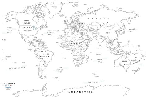Раскраски карта мира Kartinki Ru