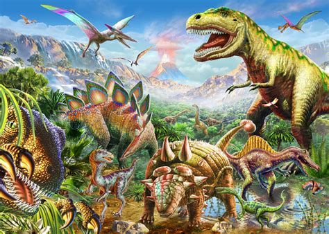 ✓ kostenloser versand in deutschland. Dino Group Wall Mural & Dino Group Wallpaper | Wallsauce USA