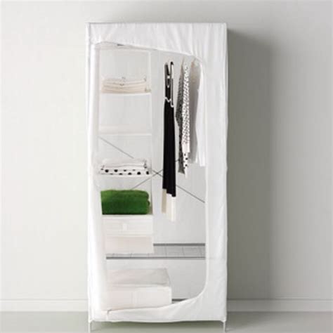 Ikea White Portable Wardrobe Furniture Others On Carousell