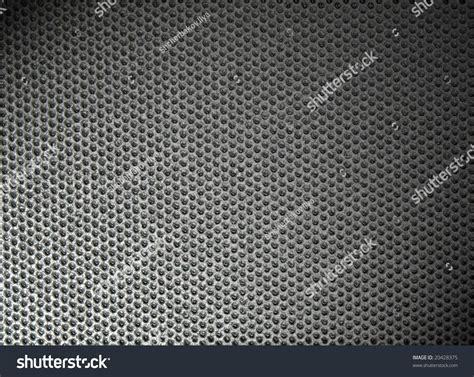 Grey Cellular Metal Surface Illuminated By Stock Photo 20428375