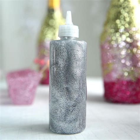 4 Oz Silver Art And Craft Glitter Glue Glitter Sensory Bottles Diy