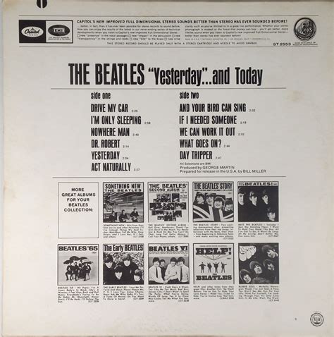 The Beatles Butcher Cover Yesterday And Today