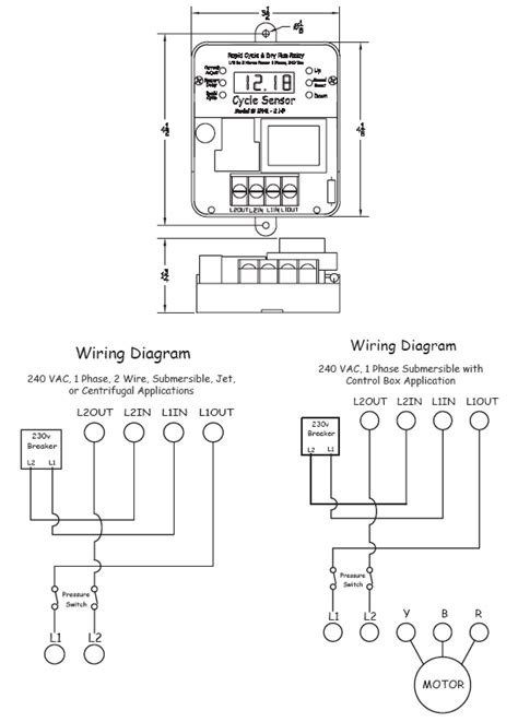 Well tank pressure switch wiring diagram how to wire a pressure switch by watersystemparts this video shows how to wire a typical well pump 43 prizewinning mental image of submersible well pump wiring diagram. Cycle Sensor Pump Monitor: Wiring Diagram (1PH) - Cycle ...