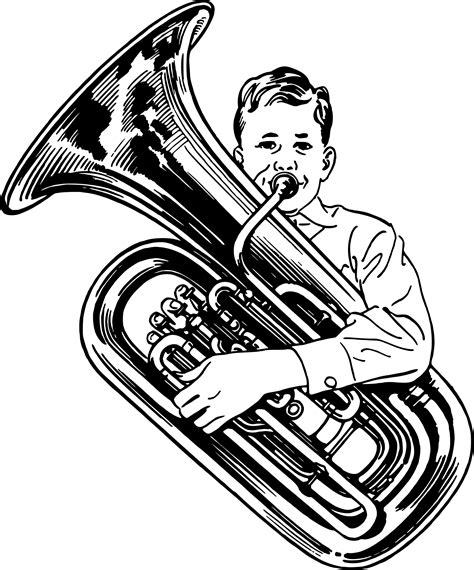 Sousaphone Drawing Free Download On Clipartmag