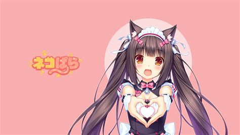 Neko Para Neko Ears Anime Girls Anime Games Cat Girl Heart Maid