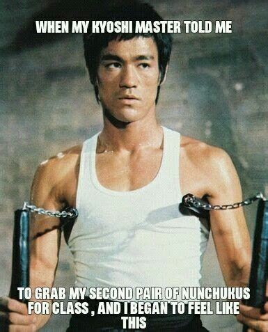 Saber / 3.11.2015all try to follow the lessons of the life of lee, and who understand the lesson from his death? Got Tah Flipping My Nunchukus Over My Hands And Everything. 🥋😎
