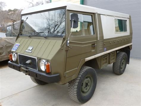 (2) 710m pinzgauers for sale in southern california, <br> <br> 1971 radio truck (m not k) runs and drives great, low mileage with pertronics and samlex 12 volt converter, needs paint. 1975 Steyr Puch Pinzgauer 710M | Bring a Trailer