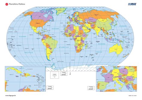 Mapamundi Grande planisferios temáticos para descargar e imprimir