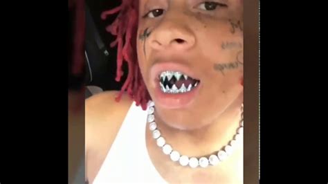Trippie Redd Pull Up At Johnnydang For His New Shark Teeth Grills Youtube