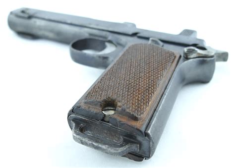 Steyr Hahn Model 1912 Austrian Military Wwi Pistol Dated 1916 Used