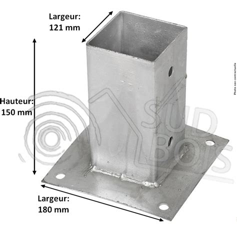 À planter dans le sol. Support Poteau 7X7 Bricomarche - Poteau Rond Plastifie ...