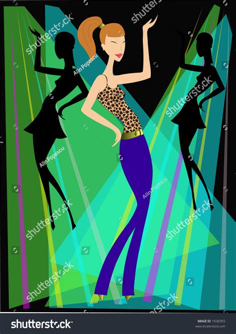 Girl Dancing Stock Illustration 1036955