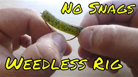 How To Texas Rig A Soft Plastic Lure Weedless Rig Youtube