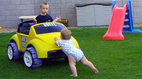 Funny Babies Car Accidents Try Not To Laugh At Toddlers Driving Power