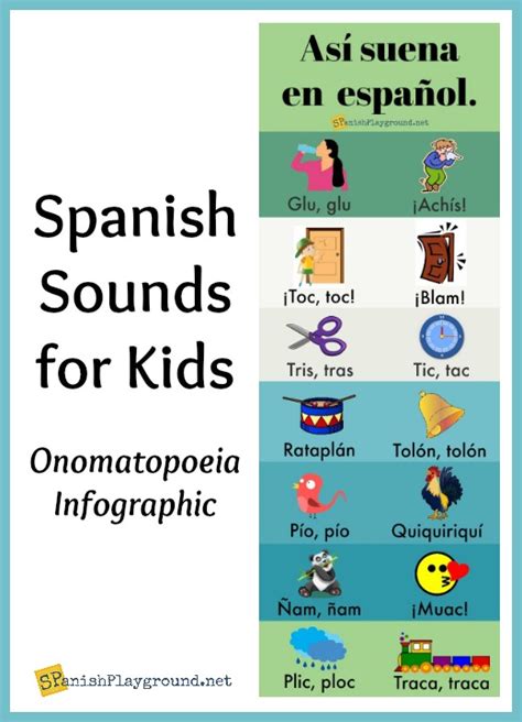In english the phrases are quite funny, so at womansday.com we were curious to find out what creatures sound like in different countries. Spanish Onomatopoeia for Kids - Spanish Playground