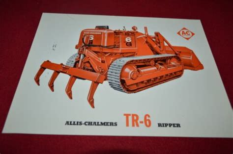 Allis Chalmers Tr 6 Ripper For Hd 6g Crawler Loader Dealers Brochure
